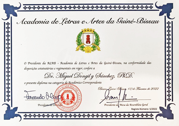 Académico Correspondiente Diploma
