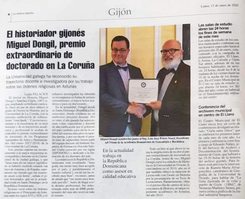 La Nueva España 13 enero 2020