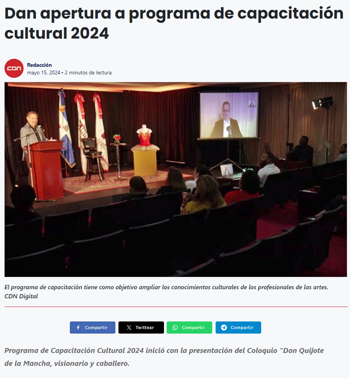 Reseña Diario CDN 15 mayo 2024