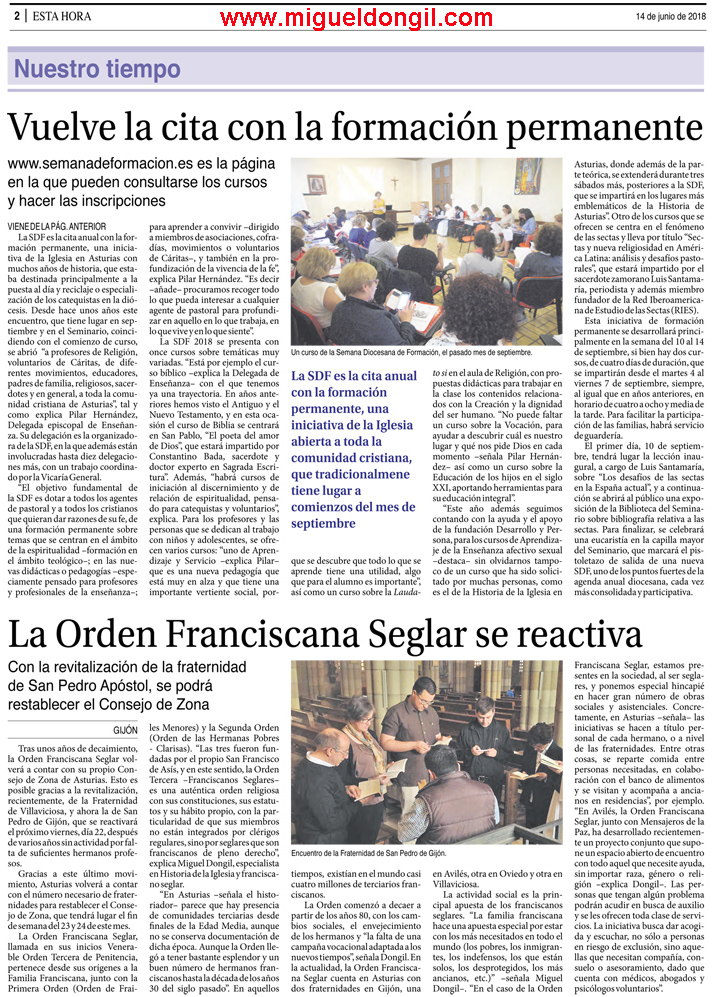 Entrevista 14 de junio de 2018