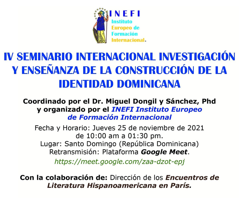 Coordinador Encuentro Internacional 2021