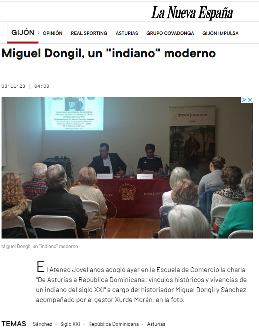 Reseña La Nueva España