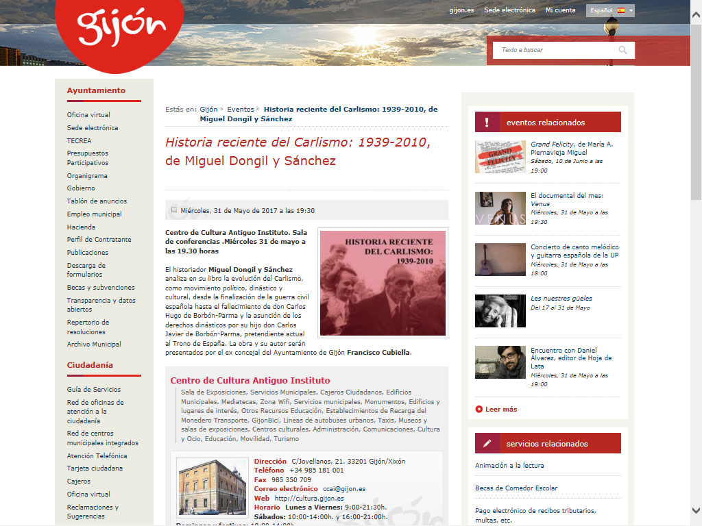 Reseña Ayuntamiento Gijon 2017